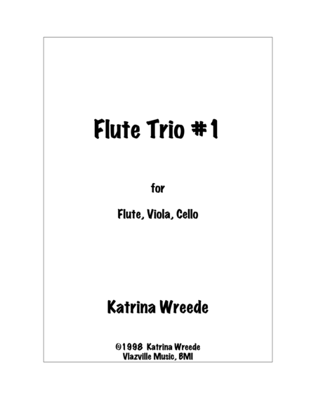 Flute Trio 1 Sheet Music