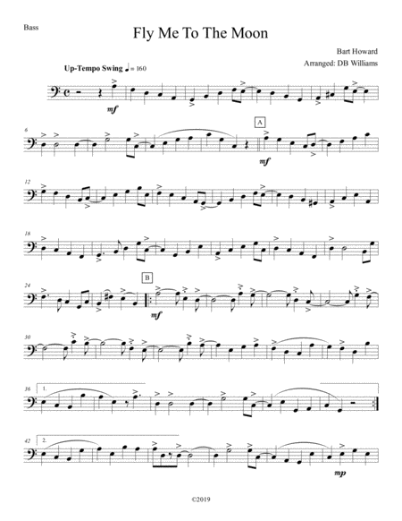 Fly Me To The Moon Bass Sheet Music