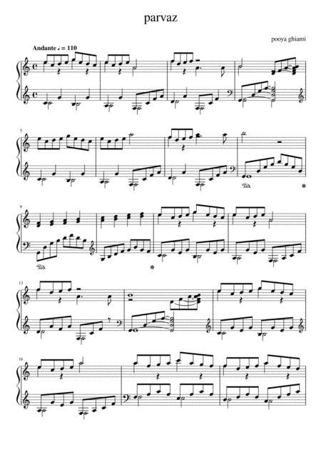 Flying Sheet Music