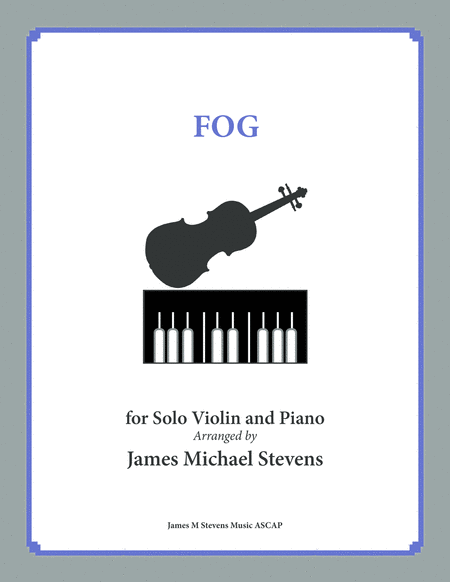 Fog Solo Violin Piano Sheet Music