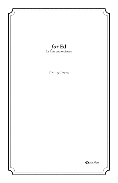 Free Sheet Music For Ed Score And Parts