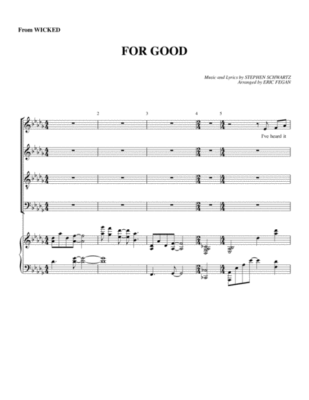 Free Sheet Music For Good Satb And Piano