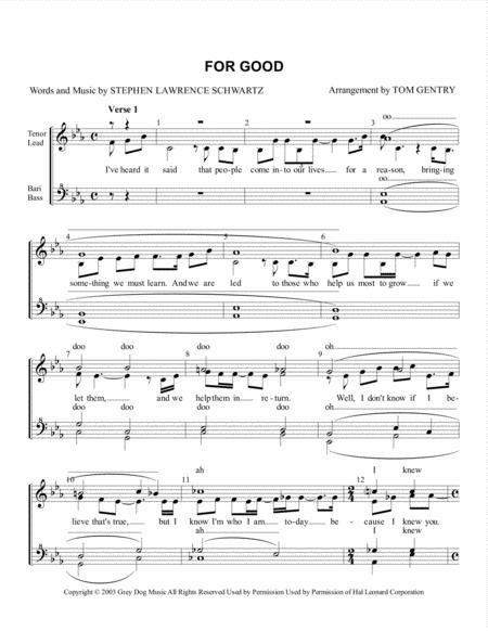 Free Sheet Music For Good Ssaa One Soloist