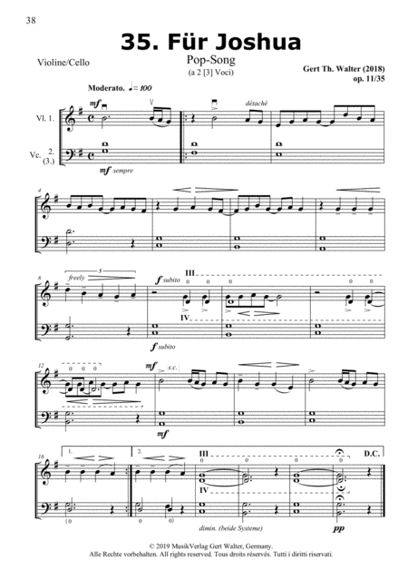 For Joshua Sheet Music