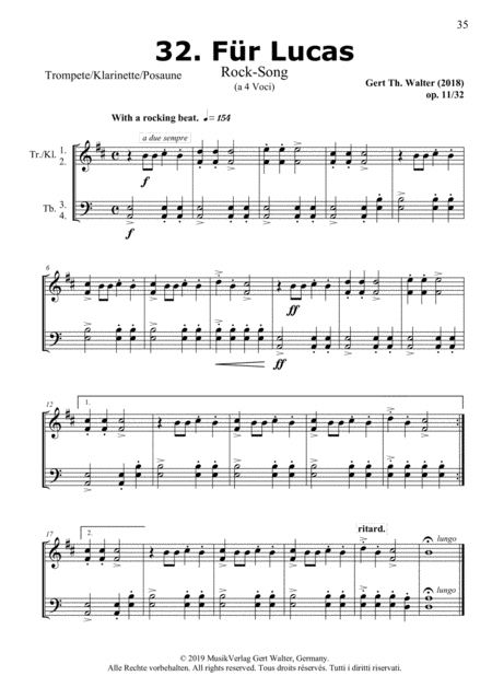 Free Sheet Music For Lucas From Brass Pop Romanticists