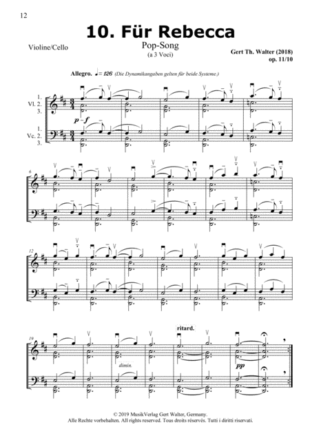 For Rebecca Sheet Music