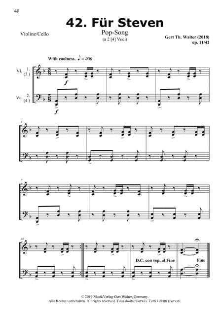 Free Sheet Music For Steven