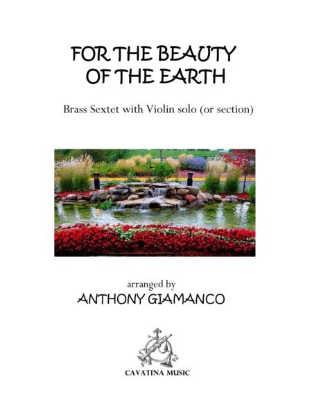 For The Beauty Of The Earth Brass Sextet With Violin Solo Or Section Sheet Music