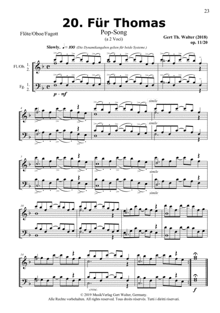 Free Sheet Music For Thomas From Woodwind Pop Romanticists