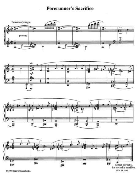 Forerunners Sacrifice Sheet Music