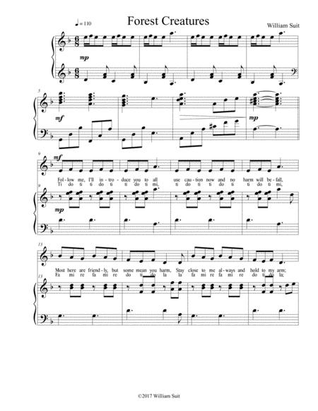 Forest Creatures Sheet Music