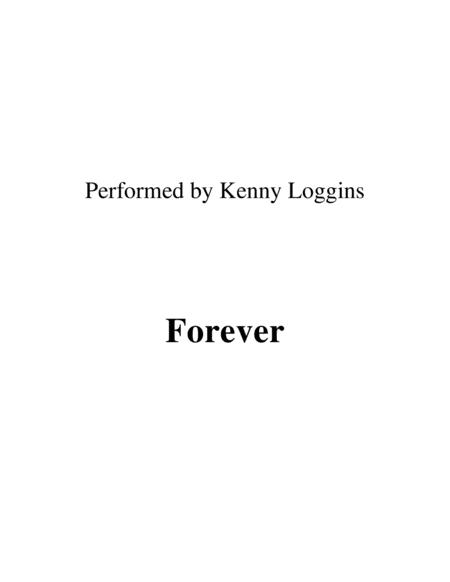 Forever Lead Sheet Performed By Kenny Loggins Sheet Music