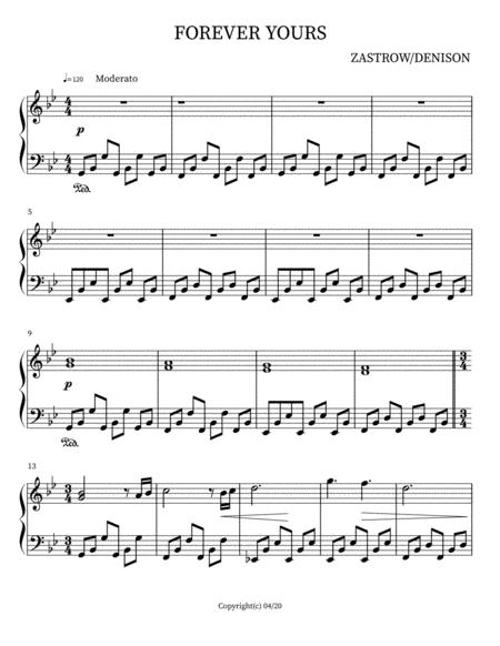 Free Sheet Music Forever Yours