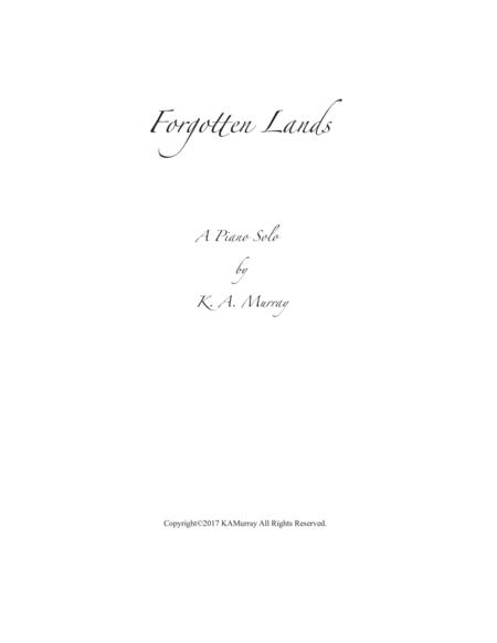 Forgotten Lands Sheet Music