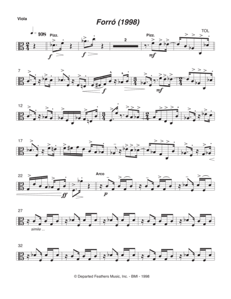 Free Sheet Music Forr 1998 Viola Part