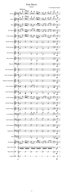 Fort Davis March Sheet Music