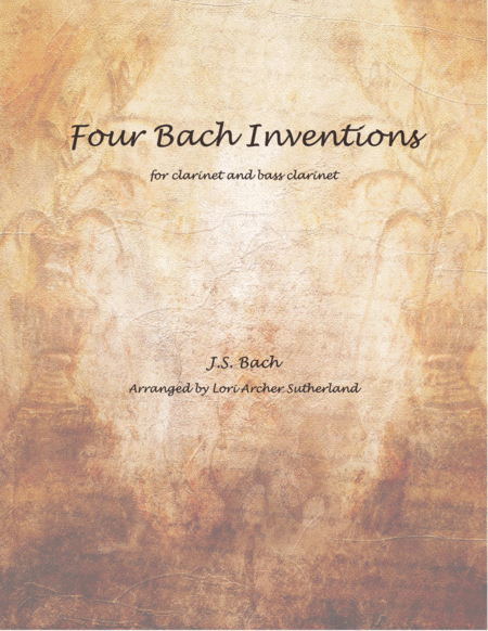 Free Sheet Music Four Bach Inventions For Clarinet And Bass Clarinet