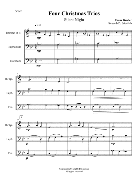 Four Christmas Trios Sheet Music