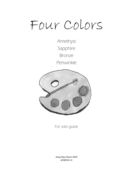 Free Sheet Music Four Colors