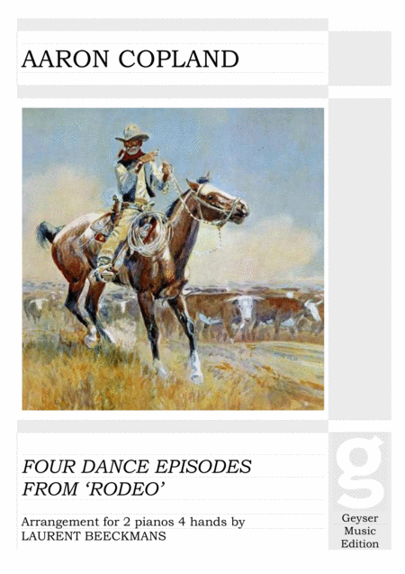 Four Dance Episodes From Rodeo 2 Pianos 4 Hands Sheet Music