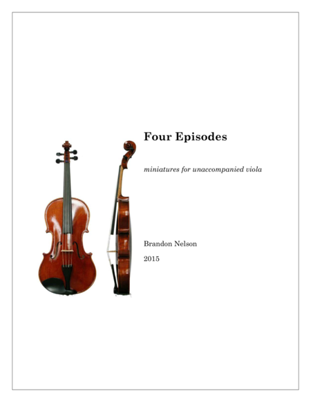 Four Episodes For Viola Sheet Music