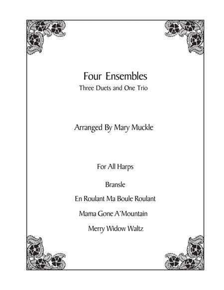 Free Sheet Music Four Folksong Ensembles