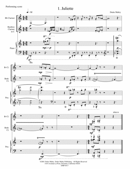 Free Sheet Music Four Portraits Score