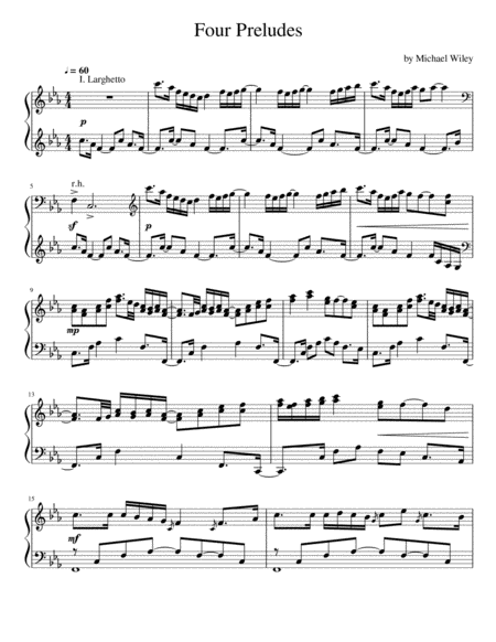 Four Preludes Sheet Music