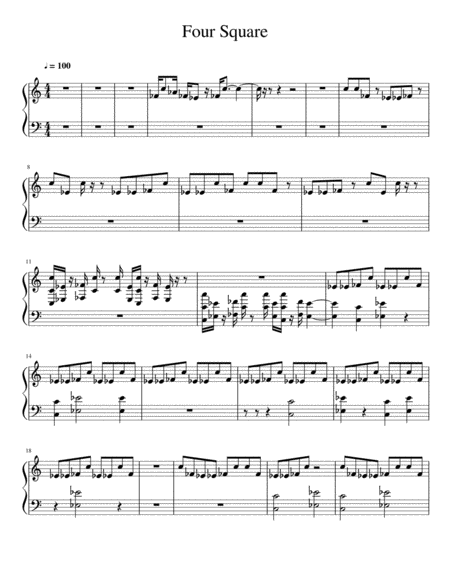 Four Square Sheet Music