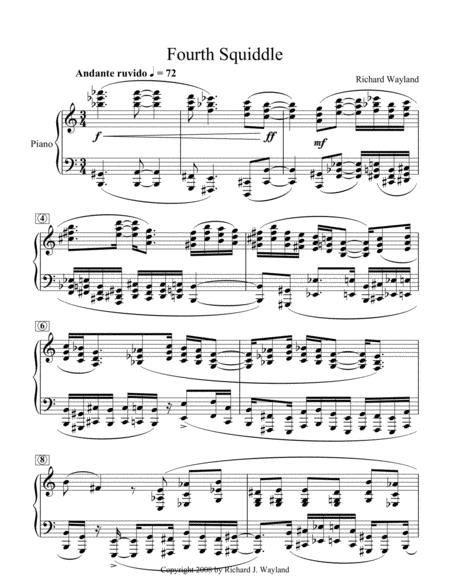 Free Sheet Music Fourth Squiddle