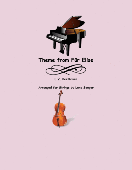 Free Sheet Music Fr Elise String Trio