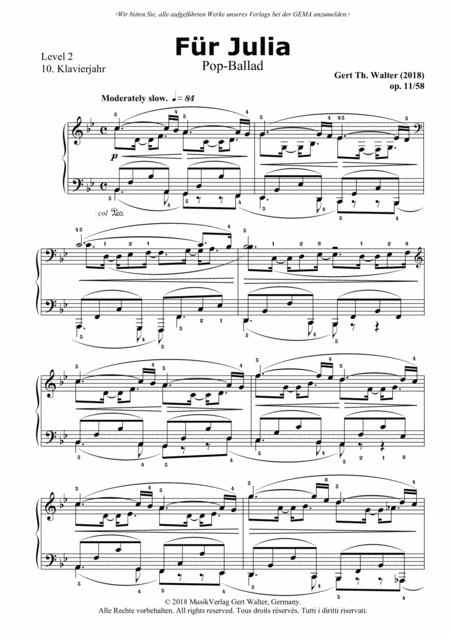 Fr Julia Sheet Music