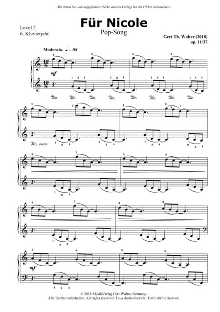 Free Sheet Music Fr Nicole