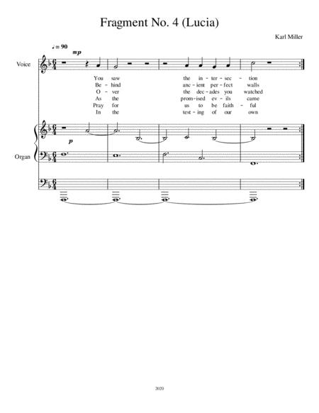 Fragment No 4 Lucia Sheet Music