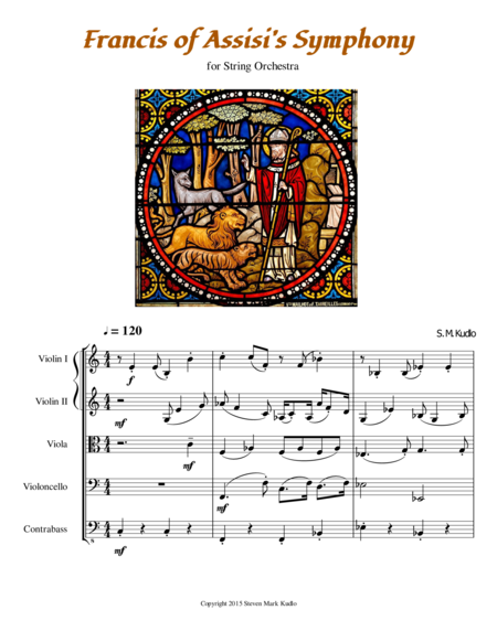 Free Sheet Music Francis Of Assisi Symphony