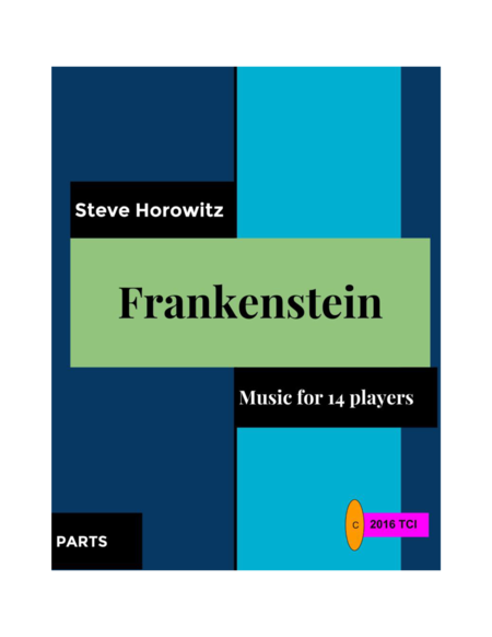 Frankenstein For 14 Players Parts Sheet Music