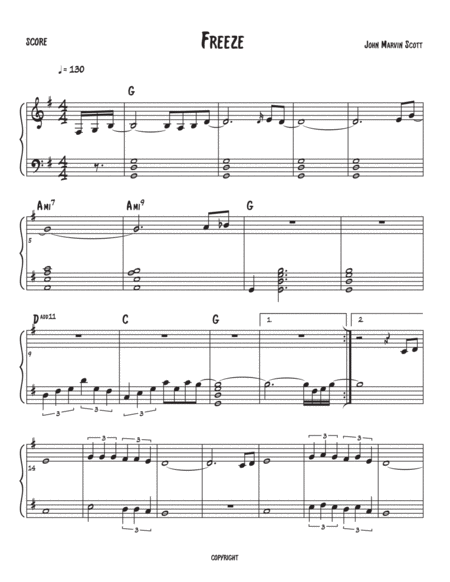 Freeze Sheet Music