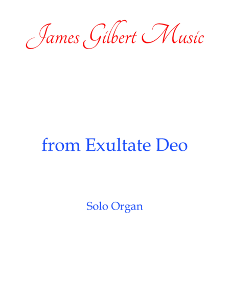 Free Sheet Music From Exultate Deo Or088