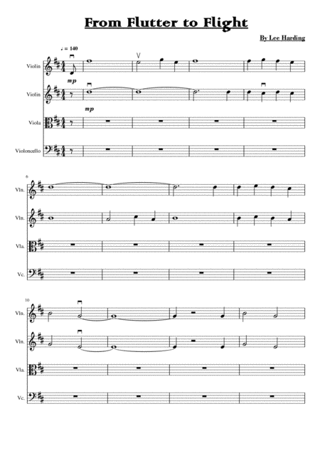 From Flutter To Flight Sheet Music