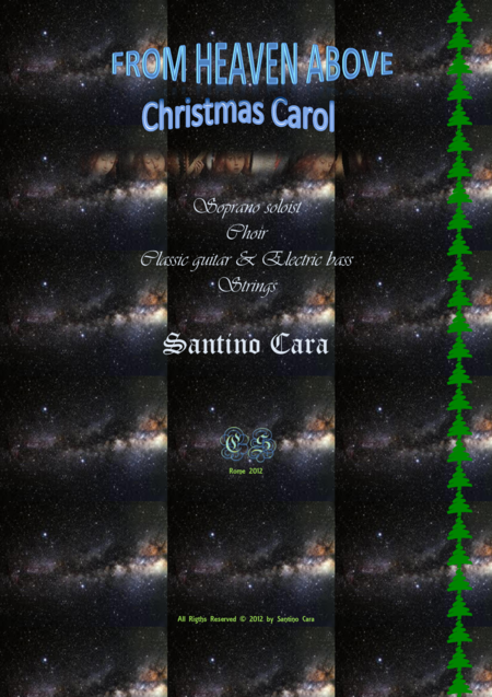 Free Sheet Music From Heaven Above Christmas Soprano Choir Guitars Strings