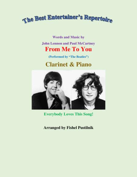 From Me To You For Clarinet And Piano Video Sheet Music