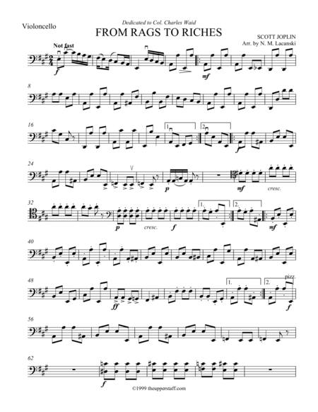 Free Sheet Music From Rags To Riches