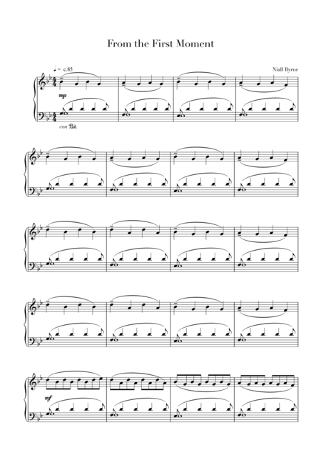 Free Sheet Music From The First Moment