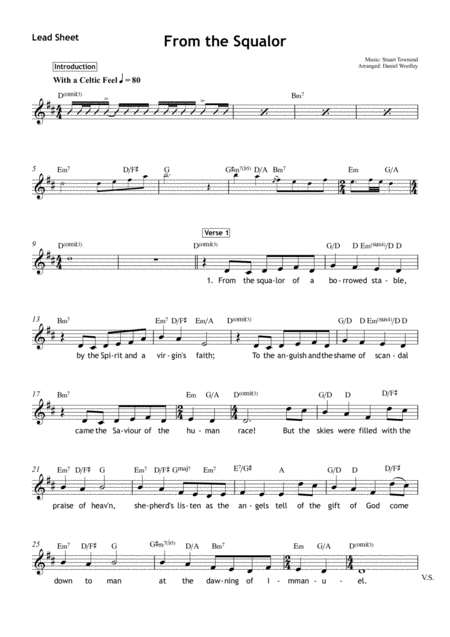 Free Sheet Music From The Squalor Worship Set