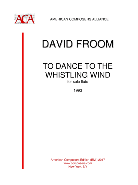 Free Sheet Music Froom To Dance To The Whistling Wind
