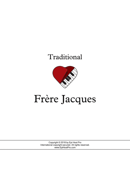Free Sheet Music Frre Jacques Canon String Quartet