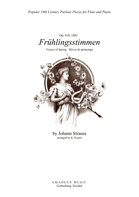 Fruhlingsstimmen Voices Of Spring For Flute And Piano Sheet Music