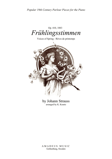 Free Sheet Music Fruhlingsstimmen Voices Of Spring For Piano Solo Bb Major