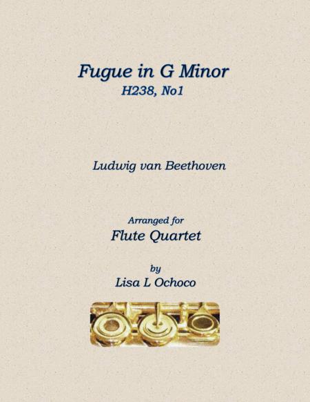 Free Sheet Music Fugue H238 No1 For Flute Quartet P 3c Or P 2c A