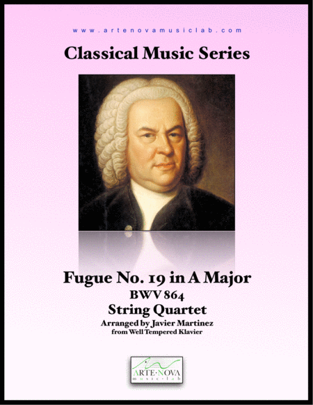 Fugue No 19 In A Major Bwv 864 String Quartet Sheet Music